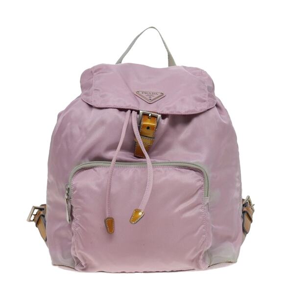 PRADA Backpack Nylon Pink - Picture 2 of 10
